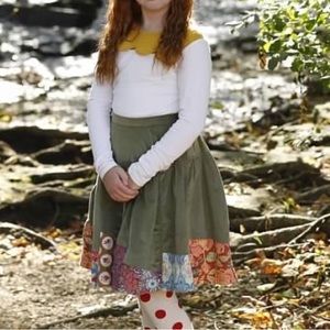 Size 12 Matilda Jane “Paint by Numbers” Longsleeve & Size 14 “Patchwork” Skirt